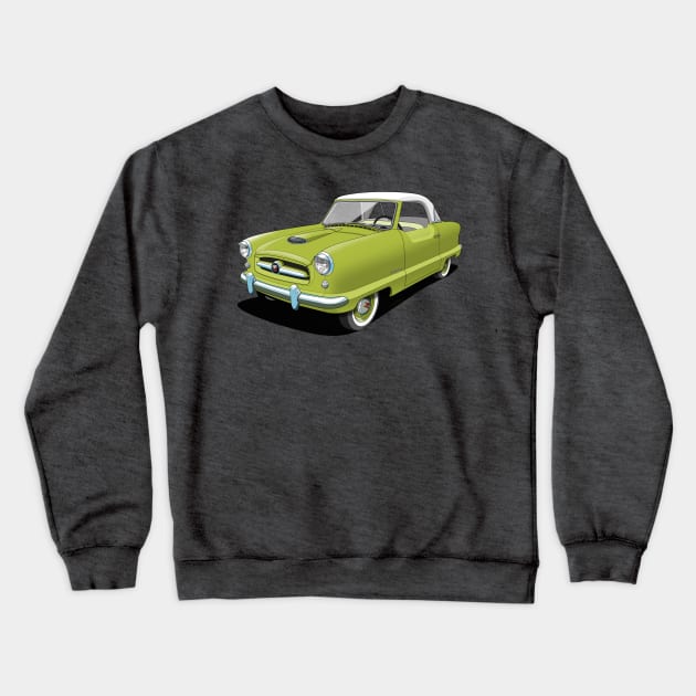 Nash Metropolitan in green Crewneck Sweatshirt by candcretro